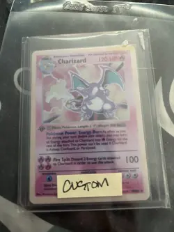 Charizard 1st Edition Custom Card Classic Pokemon Red 4/102 - Image 1