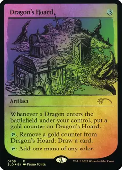MTG FOIL Dragon's Hoard Secret Lair Showcase - Secret Lair #709 - Image 1