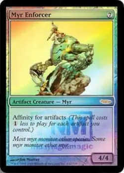 Magic the Gathering Myr Enforcer DCI WPN Promo Foil MtG 2009 - Image 1