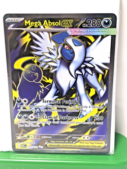Mega Absol ex 161/132 Me01: Mega Evolution Holo Ultra Rare Full Art NM Pokemon - Image 1