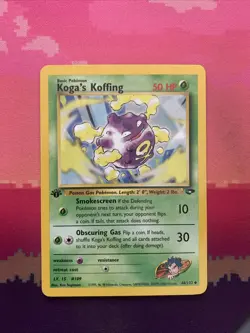 Pokemon Card Koga's Koffing Gym Challenge 1st Edition 48/132 Near Mint - Image 1