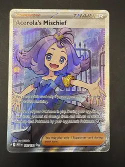 Acerola's Mischief Full Art Trainer Ultra Rare Pokemon TCG Mega Evolution - Image 1