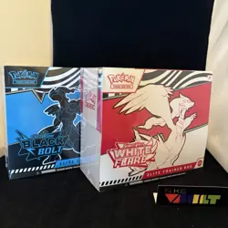 Pokemon Black Bolt + White Flare Elite Trainer Box ETB Set - SEALED - FREE SHIP - Image 1