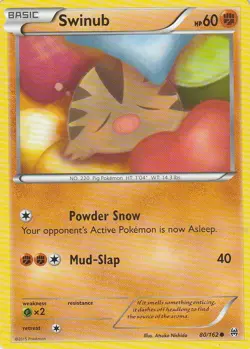 Swinub 80/162 XY BREAKthrough Pokemon NM - Image 1