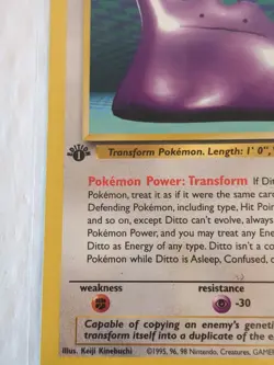 Pokemon TCG Ditto Fossil 18/62 Regular 1st Edition Rare - Image 3