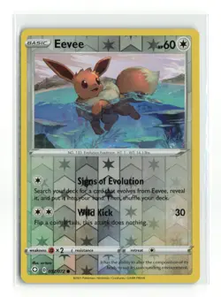EEVEE 052/072 SHINING FATES REVERSE HOLO POKEMON TCG LP - Image 1
