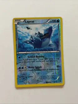 Lapras 28/122 Rev Reverse Holo XY Breakpoint Pokemon NM - Image 1
