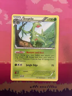 Pokemon Card Sceptile Primal Clash Rare 8/160 Near Mint - Image 1