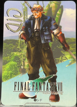 Cid Highwind 8 Final Fantasy 7 VII Trading Cards 1997 Bandai Square Japanese TCG - Image 1