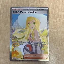 Lillie’s Determination Mega Evolutions 184/132 Full Art Pokemon Card English - Image 1