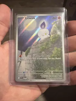 Litwick 101/086 IR (Illustration Rare) SV White Flare WHT - NM-M Pokemon Card - Image 1