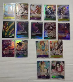 One Piece 12 Mixed Cards And 4 Sealed Promos - Image 1