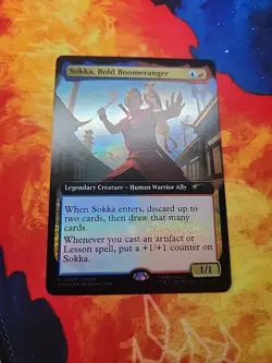 Sokka, Bold Boomeranger (Extended Art) - Media Promos (MEDIA) - NM - Foil - Image 3