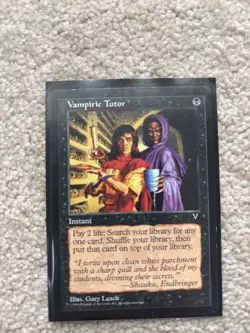 MTG - Vampiric Tutor -Visions - Excellent Condition - Image 1
