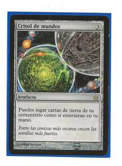 CRUCIBLE OF WORLDS Spanish Magic Fifth Dawn LP / EX MTG Crisol Mundos - Image 1