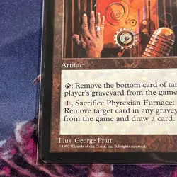 Magic the gathering Phyrexian Furnace ( Excellent condition) mtg weatherlight - Image 3