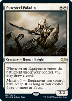 MTG - Puresteel Paladin - Double Masters - NM, English Magic FLAT RATE SHIP - Image 1