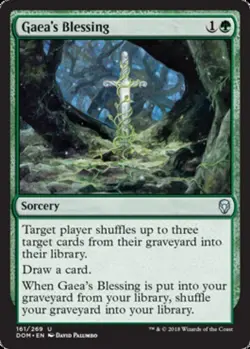 MTG - Gaea's Blessing - Dominaria - NM, English Magic FLAT RATE SHIP - Image 1