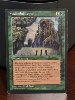 Sylvan Library Magic The Gathering MTG FBB German - Image 1