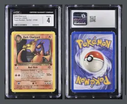 1st Edition DARK CHARIZARD 21/82 Team Rocket Pokemon Non Holo TCG - CGC 4 - Image 1