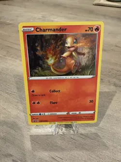 Pokemon Charmander SWSH092 Black Star Promo Holo Card Near Mint Condition - Image 1