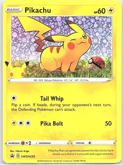 Pikachu - (General Mills) SWSH039 Holo - Pokemon Card - NM - Image 1