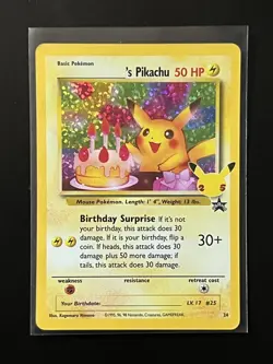 Pokemon TCG Celebrations Classic Collection Birthday Pikachu #24 NM - Image 1