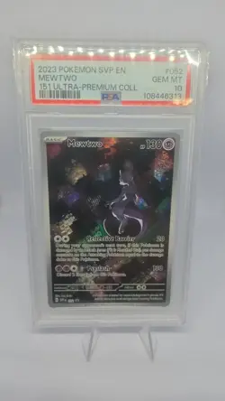 MEWTWO 052 POKEMON SVP EN SV BLACK STAR PROMO S&V 151 ULTRA PREMIUM 2023 PSA 10 - Image 1