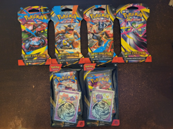 Pokemon TCG: Mega Evolutions Sleeved Booster Art Set & Two Promo Blisters - Image 1