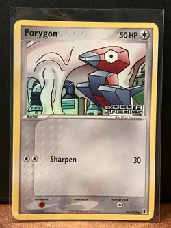 2005 Pokemon EX Delta Species Reverse Holo-Foil #80/113 Porygon - Image 1