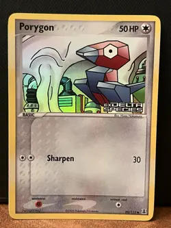 2005 Pokemon EX Delta Species Reverse Holo-Foil #80/113 Porygon - Image 2