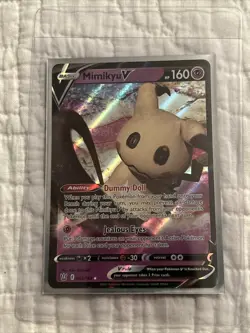 Pokemon TCG Mimikyu V Sword & Shield - Battle Styles 062/163 Holo Ultra Rare - Image 1