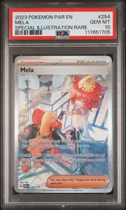 2023 POKEMON PAR EN-PARADOX RIFT SPECIAL ILLUSTRATION RARE - MELA 254 - PSA 10 - Image 1