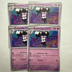 Gothorita x4 (playset) 042/086 White Flare (WHT en) Common NM Pokemon - Image 1