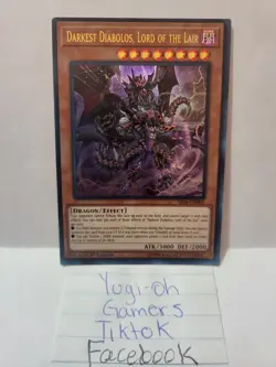 Yu-Gi-Oh Darkest Diabolos Lord Of The Lair SR06 Ultra 1st Edition Light Played - Image 1