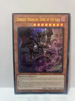 Yu-Gi-Oh Darkest Diabolos Lord Of The Lair SR06 Ultra 1st Edition Light Played - Image 2