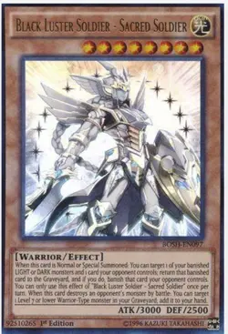Yu-Gi-Oh! Black Luster Soldier - Sacred Soldier BOSH-EN097 Ultra Rare - Image 1