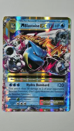 M Blastoise EX XY Evolutions 22/108 Full Art Ultra Rare Pokemon Card Mega NM - Image 1