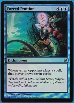 Forced Fruition FOIL Lorwyn PLD Blue Rare MAGIC MTG CARD (ID# 490924) ABUGames - Image 1