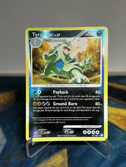 Tyranitar 17/123 Reverse Holo Rare DP Mysterious Treasures Pokemon Card HP - Image 1