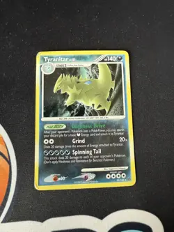 Tyranitar 30/100 2008 Stormfront Set Pokemon Card TCG Nintendo Holo Rare - DMG - Image 1