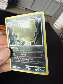 Tyranitar 30/100 2008 Stormfront Set Pokemon Card TCG Nintendo Holo Rare - DMG - Image 2