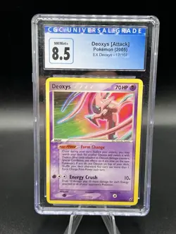 Pokemon TCG Deoxys EX 2005 Non-Holo Card 17/107 Rare CGC 8.5 - Image 1