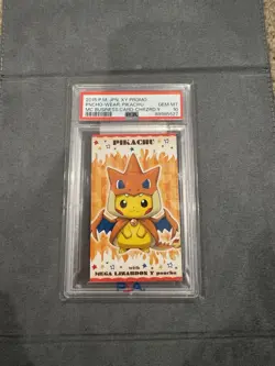 2015 PSA 10 Charizard Pikachu Poncho Business Card - Image 1