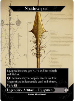 Shadowspear - Full Art Altered Art Custom Cards - Image 1