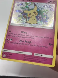 Mimikyu Promo SM163 Team Up Blister Pokemon Card Sun & Moon Holo - Image 2