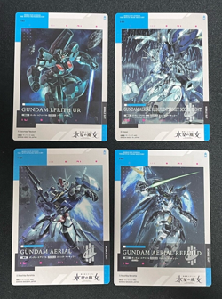 Gundam Card Collection THE WITCH FROM MERCURY UR 4Set GUNDAM AERIAL BANDAI - Image 2