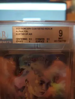 Avatar of Air Foil Sorcery Contested Realm Alpha Edition BGS 9 MINT - Image 3