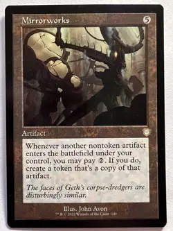 Mirrorworks - RETRO FRAME - MTG The Brothers War: Commander - NM Rare Artifact - Image 1