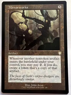 Mirrorworks - RETRO FRAME - MTG The Brothers War: Commander - NM Rare Artifact - Image 3